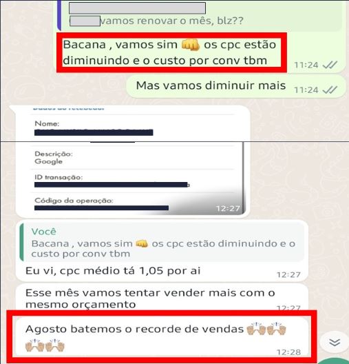 Cliente resultados record vendas 110123